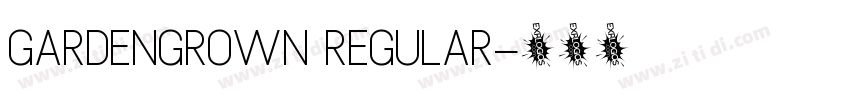 GARDENGROWN REGULAR字体转换